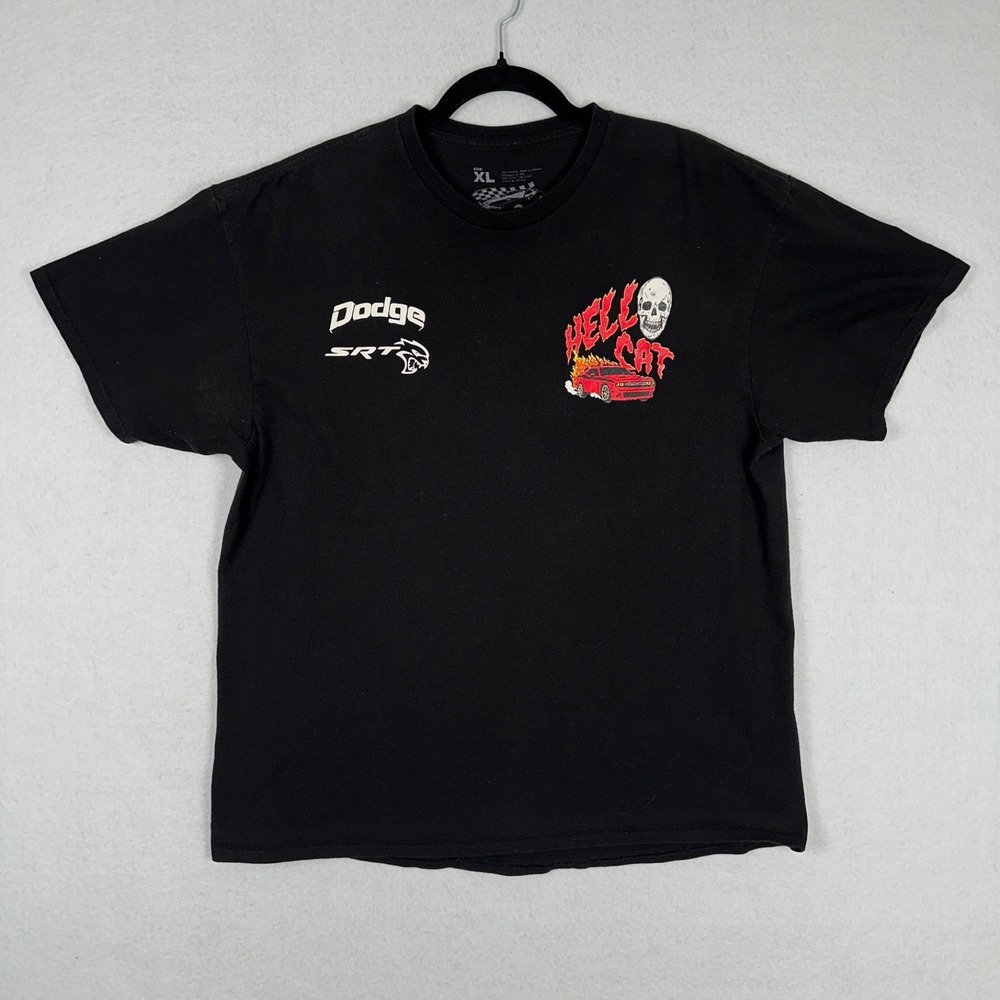 Dodge X Reason Hellcat SRT Spooky Creepy Skeleton Limited Edition T-Shirt XL